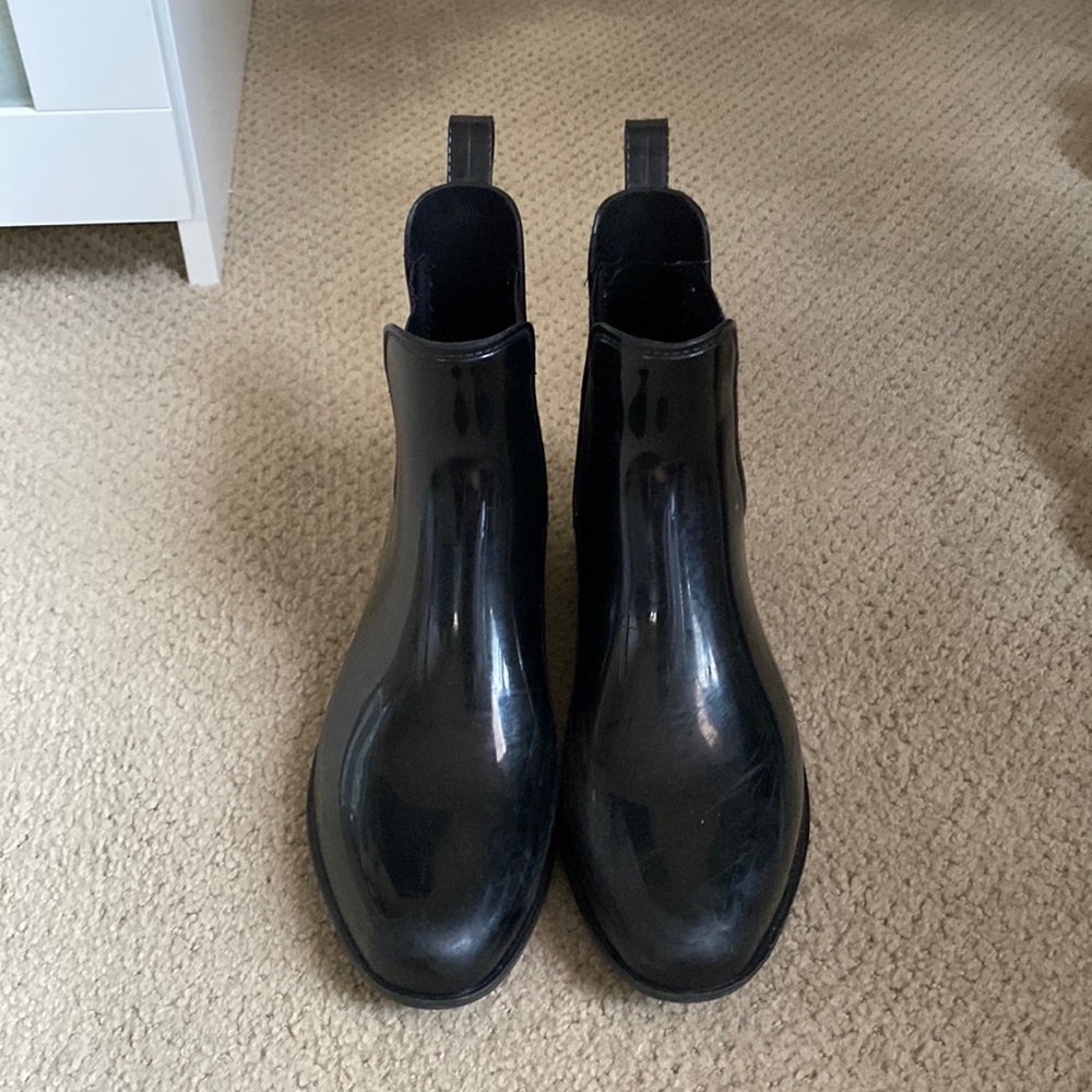 Black Ralph Lauren rain boots